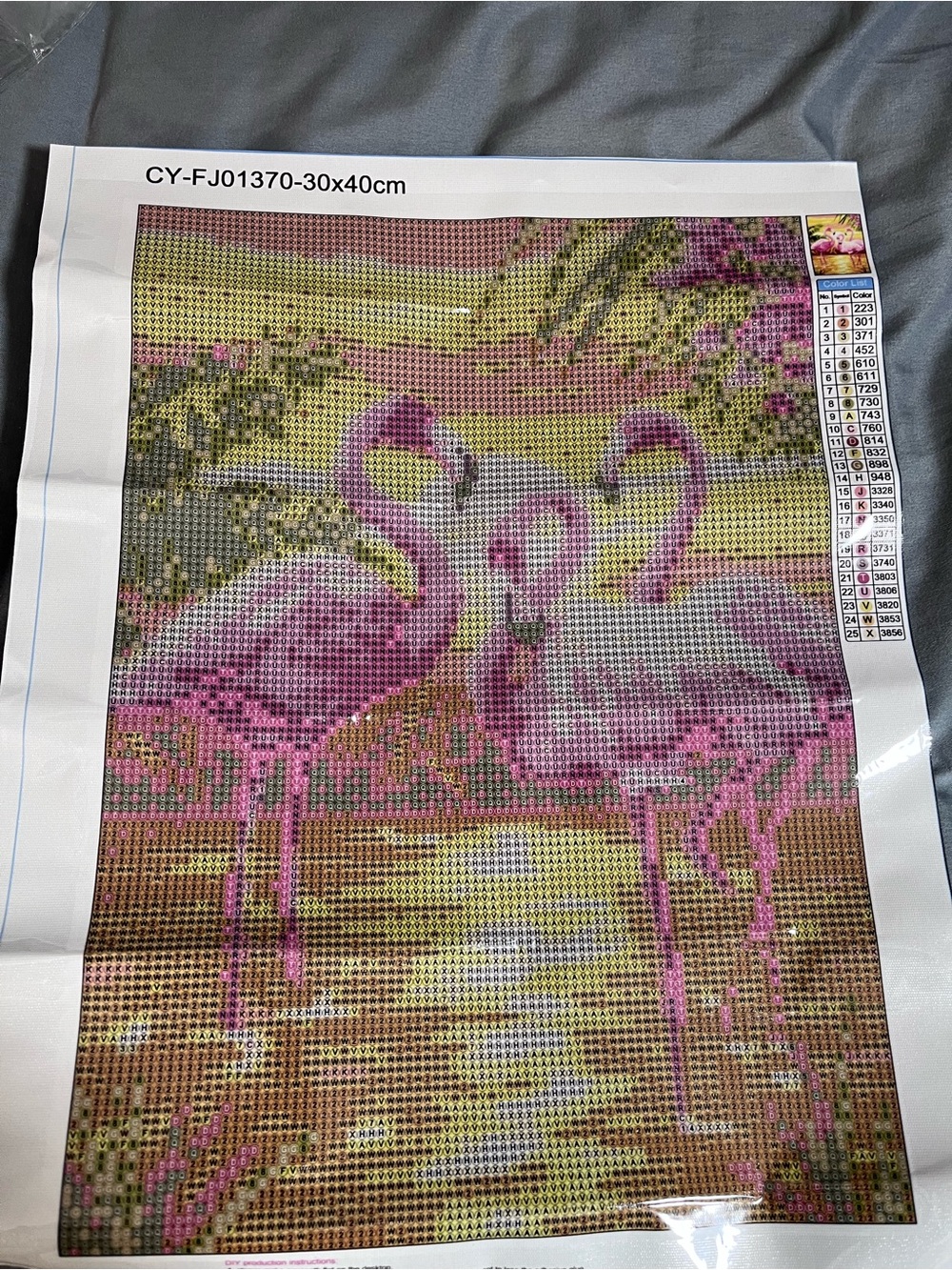 Pink Flamingo Diamond Painting Canvas